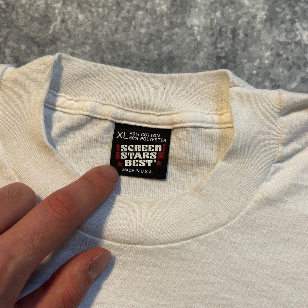 Vintage George Bush Dan Quayle Just Say Noe Graphic‎ T Shirt Men's XL White - Picture 3 of 7